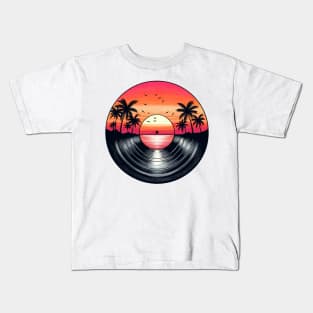 Yacht Rock Vinyl Record Kids T-Shirt